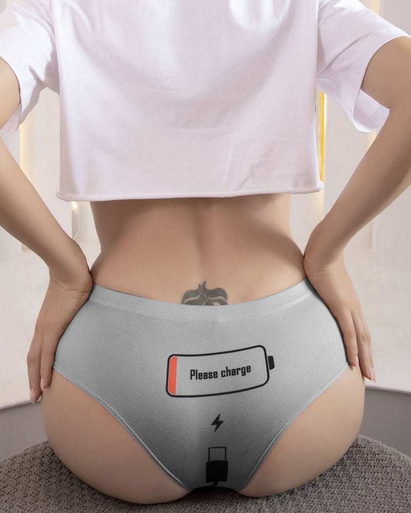 Hip-Covering Printed Briefs