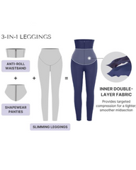 Waistband Shaping Leggings For Tummy Control And Butt Lift