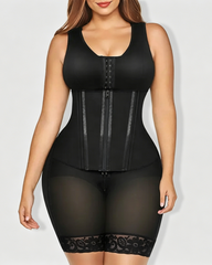 Seamless Double Layer Tummy Control Butt Lifter Shaper with Built-in Bra