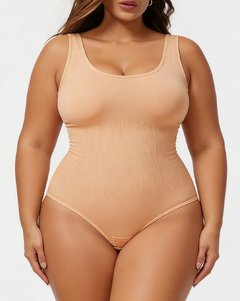 Seamless Ribbed Bodysuit Shapewear