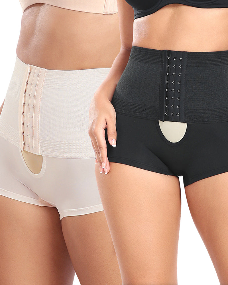 Adjustable High Waisted Shorts