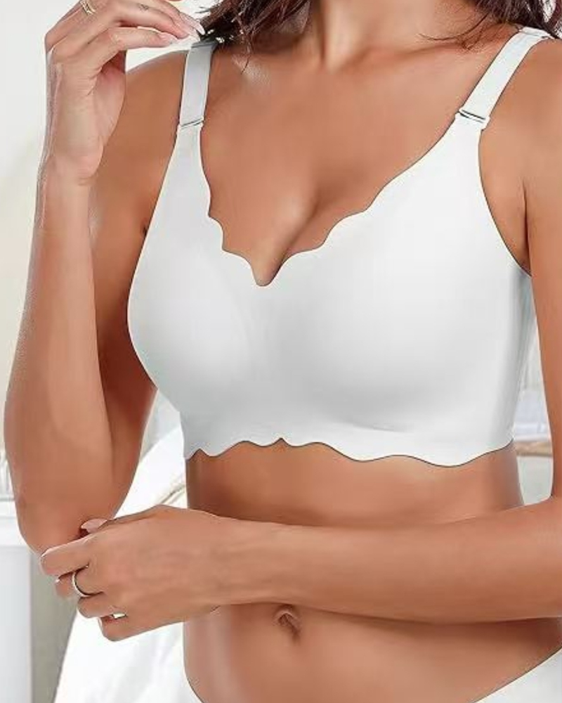 Wave-Shaped Jelly Seamless Bra Wire-Free Bra