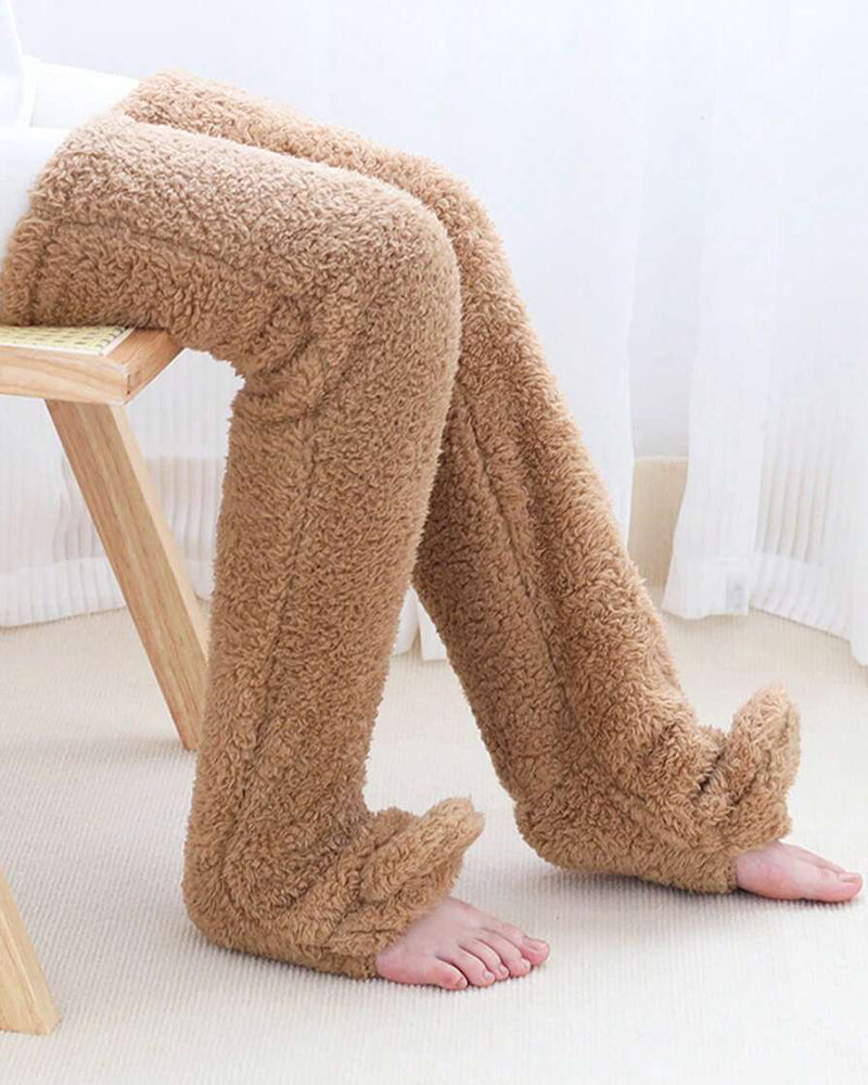 Fuzzy Legs Sock Slippers