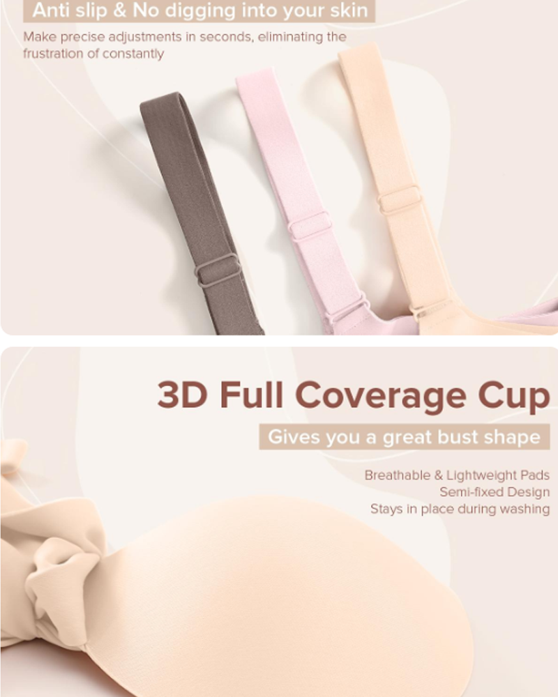 Comfortable Jelly Seamless Wire-Free Push-Up Bra