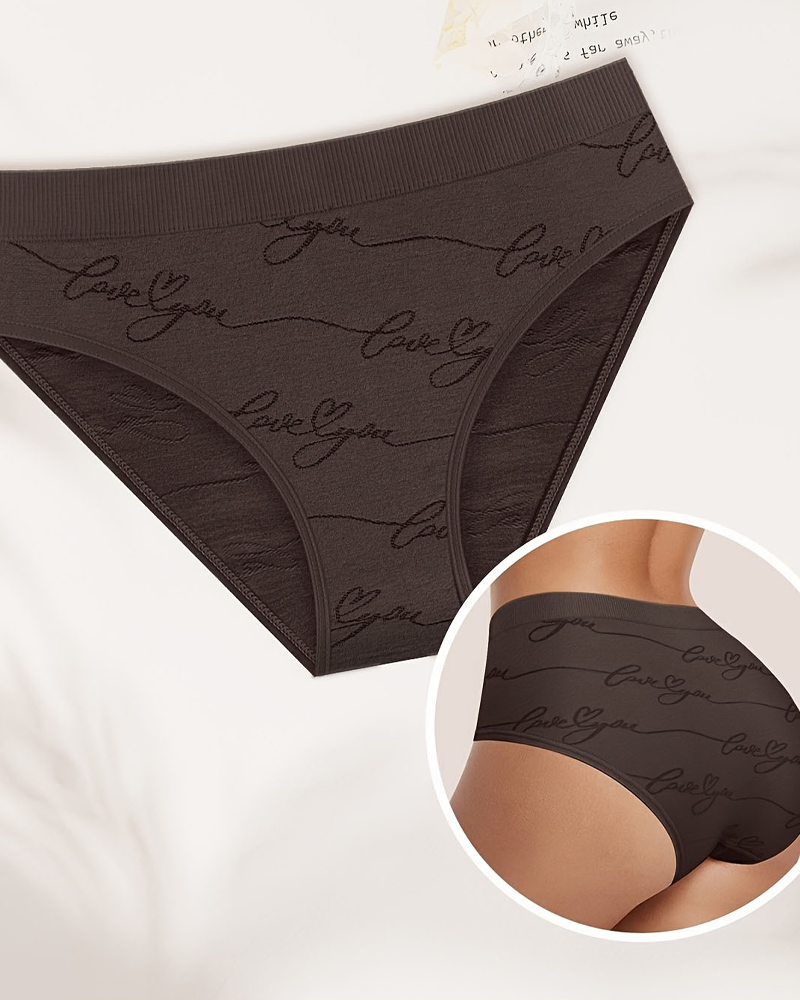 Butterfly Jacquard Breathable Seamless Tummy Control Butt Lifter Underwear