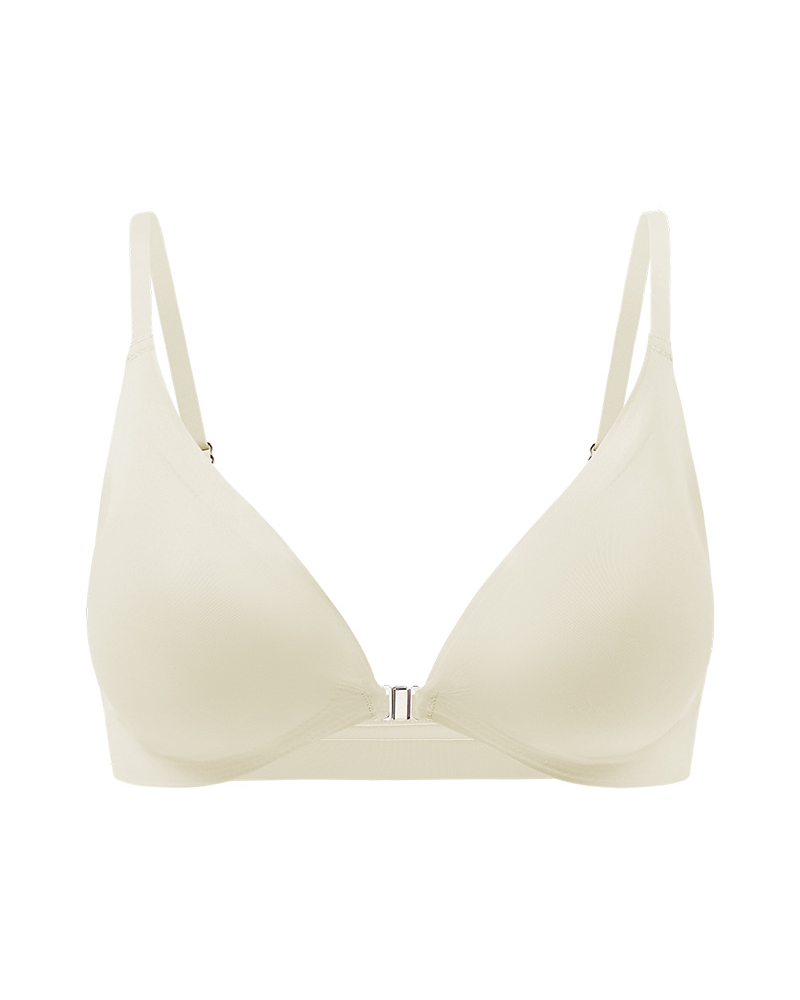 Seamless Front-Closure Bra For Small Busts Supportive And Comfortable Wire-Free