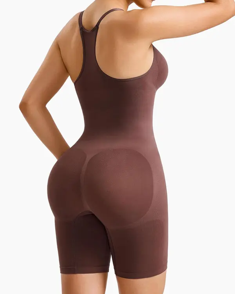 Seamless Invisible Backless Mid-Length Bodysuit