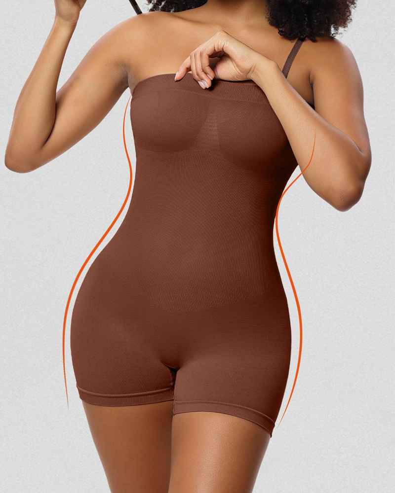 Sexy Strapless Bodysuit With Tummy Control Hip Lift