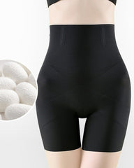 Cross Hip Lifting High Waist Tummy Control Fat Burning Shorts