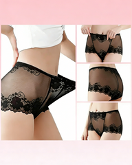 Lace High-Waisted Seamless Breathable Panties