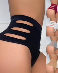 High-Waisted Hollow Tummy-Controlling Butt-Lifting Thong