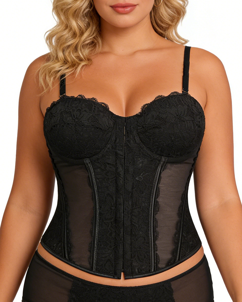 Retro Slimming Lace Bustier