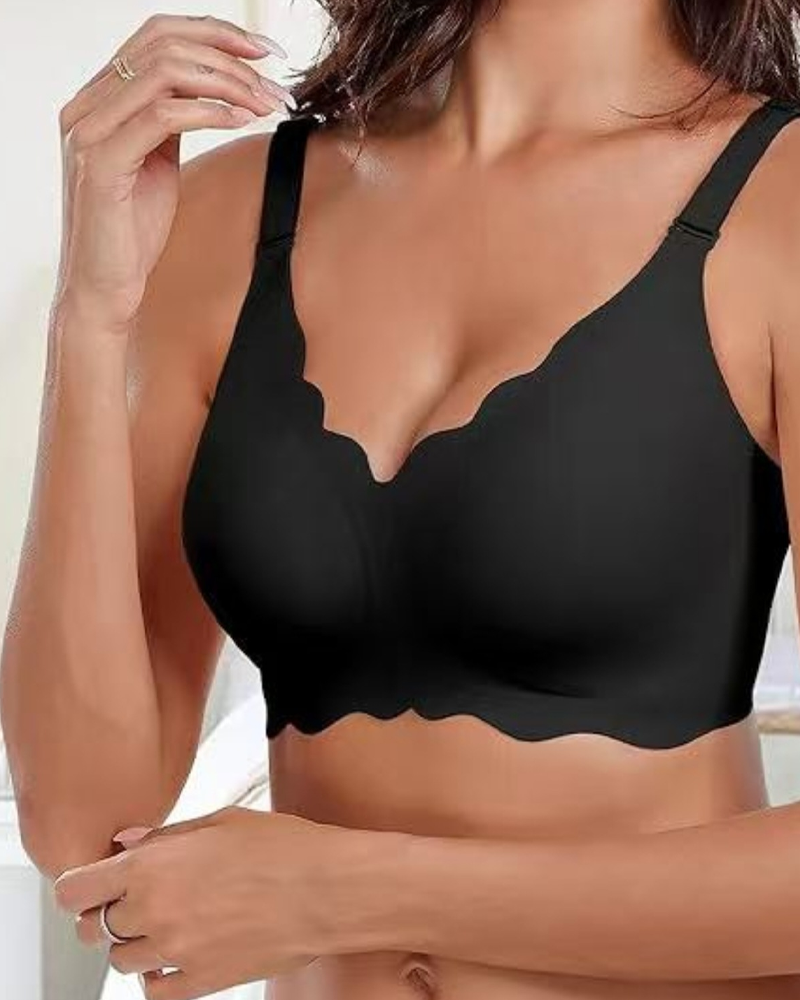 Wave-Shaped Jelly Seamless Bra Wire-Free Bra
