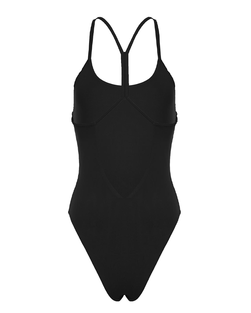 Crisscross Thin Strap Open Back Bodysuit
