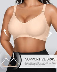 Comfortable Jelly Seamless Wire-Free Push-Up Bra
