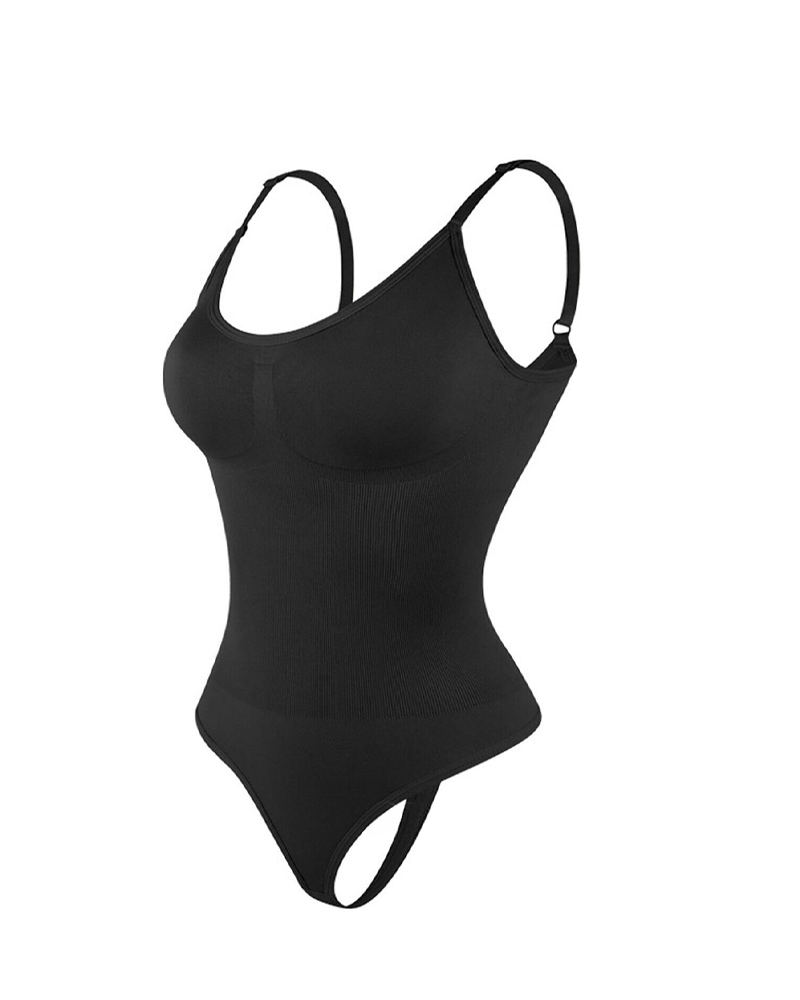 Strappy Backless Seamless Shaping Bodysuit