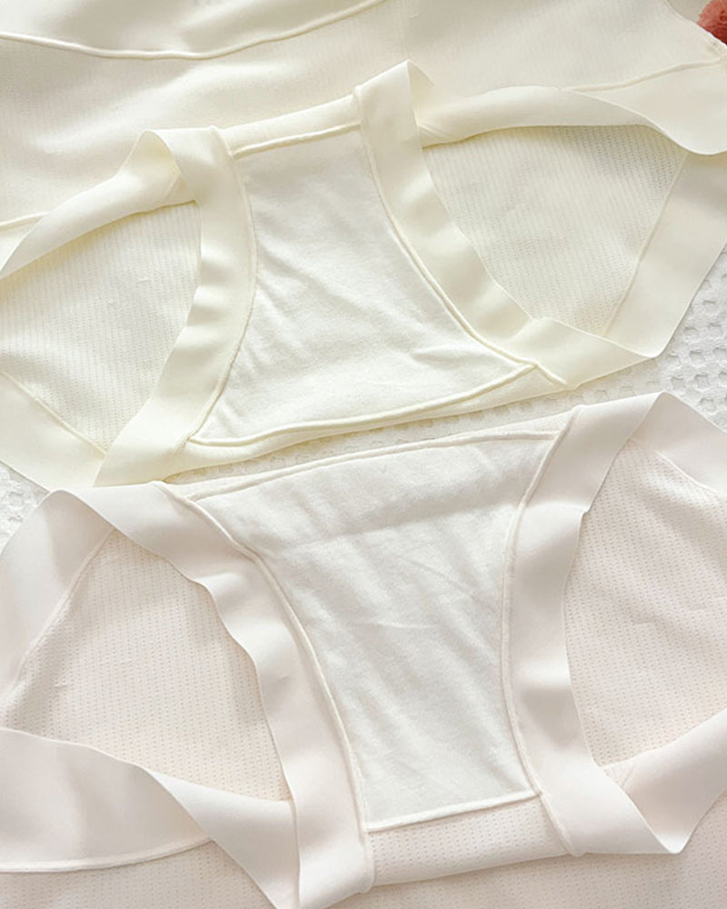 Ice Silk High Waist Tummy Control Briefs