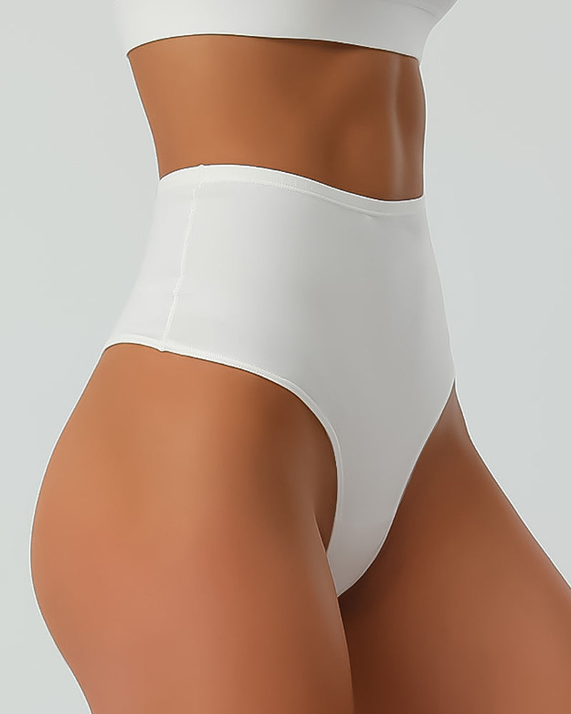 Cotton High Waist Invisible Thong