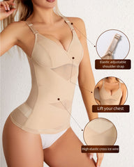 Women Tummy Control Shapewear Compression Tanks Cami Tops V-Neck Camisoles with Built in Bra