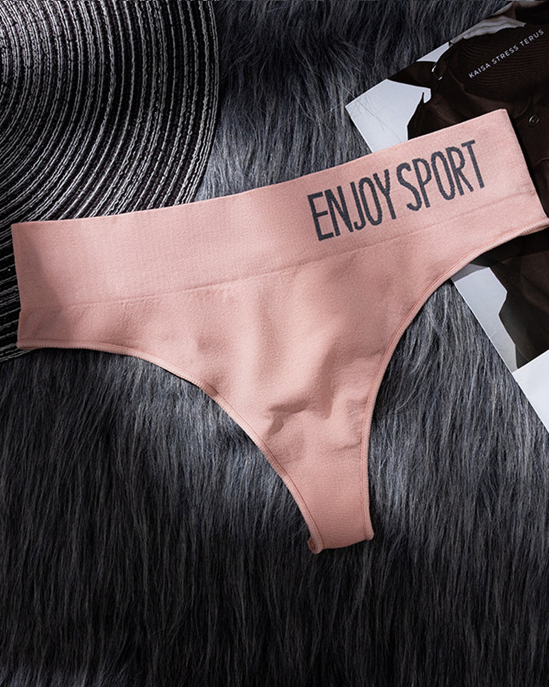 Sexy Seamless Letter Seamless Panties