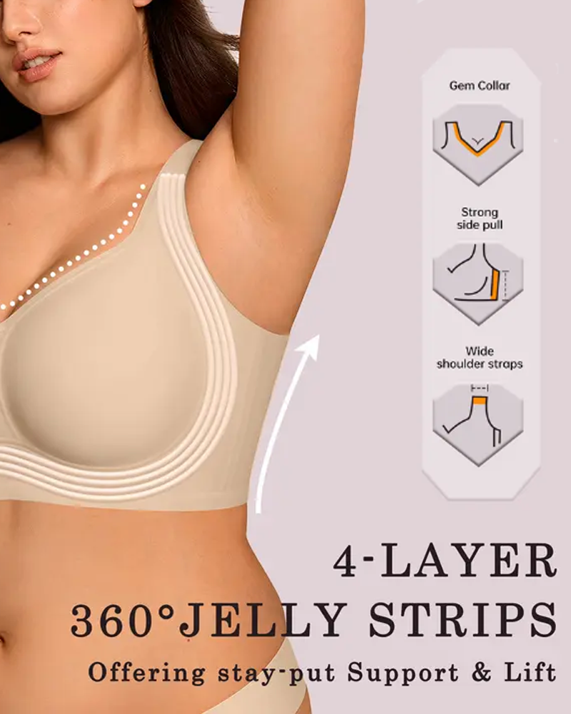 Women Seamless Wire-Free Jelly Bra