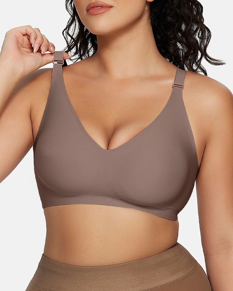 Comfortable Jelly Seamless Wire-Free Push-Up Bra