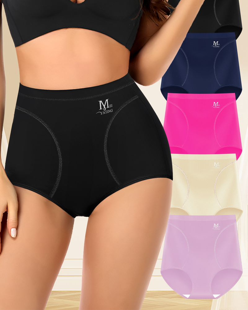 Breathable Simple High-Waisted Underwear