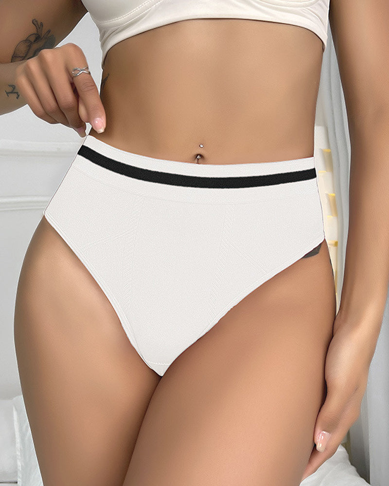 Seamless High Waist Tummy Control Stretch Briefs