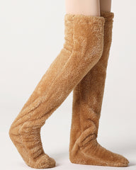 Fuzzy Legs Sock Slippers