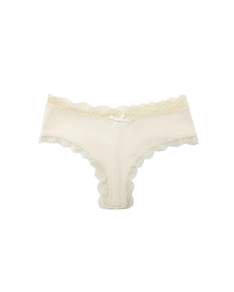 Mid-Rise Comfortable Bowknot Pure Cotton Crotch Briefs