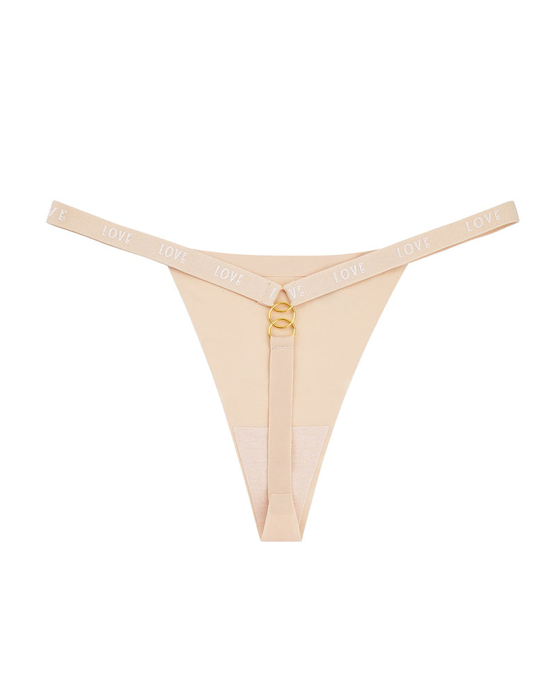 Ice Silk Seamless Cotton Antibacterial Crotch Sexy T-Back