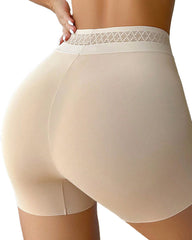 Solid Color Hip-Lifting And Tummy-Control Shorts