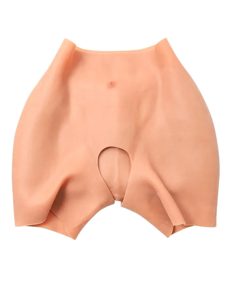 Women's Sexy Silicone Fake Butt Big Hip Enhancer Pads Shapewear Panties Open Crotch Silicone Body Shaper Pants with Three-Year Service Life