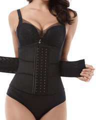Corset Latex Buckle Waist Corset Belt LATEX Rubber Straps Corset