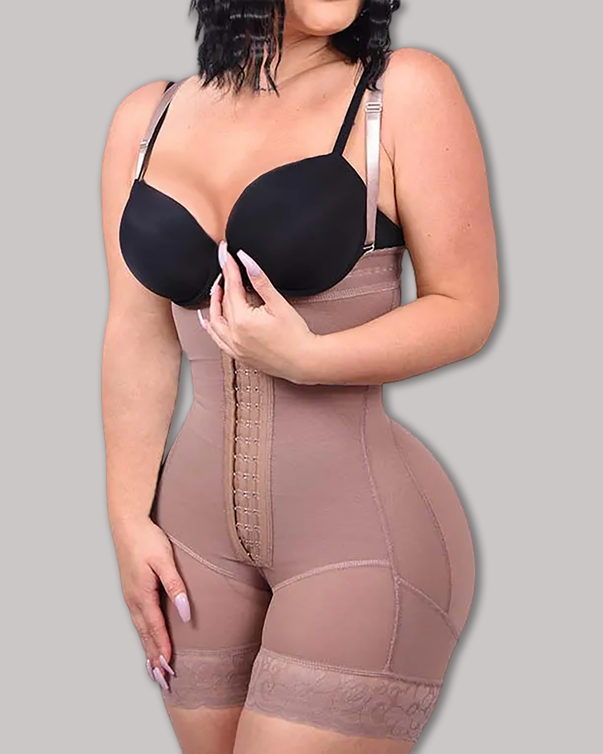 Shapewear for Women Tummy Control Body Shaper Butt Lifter Thigh Slimmer Faja Plus Size with Zipper Crotch