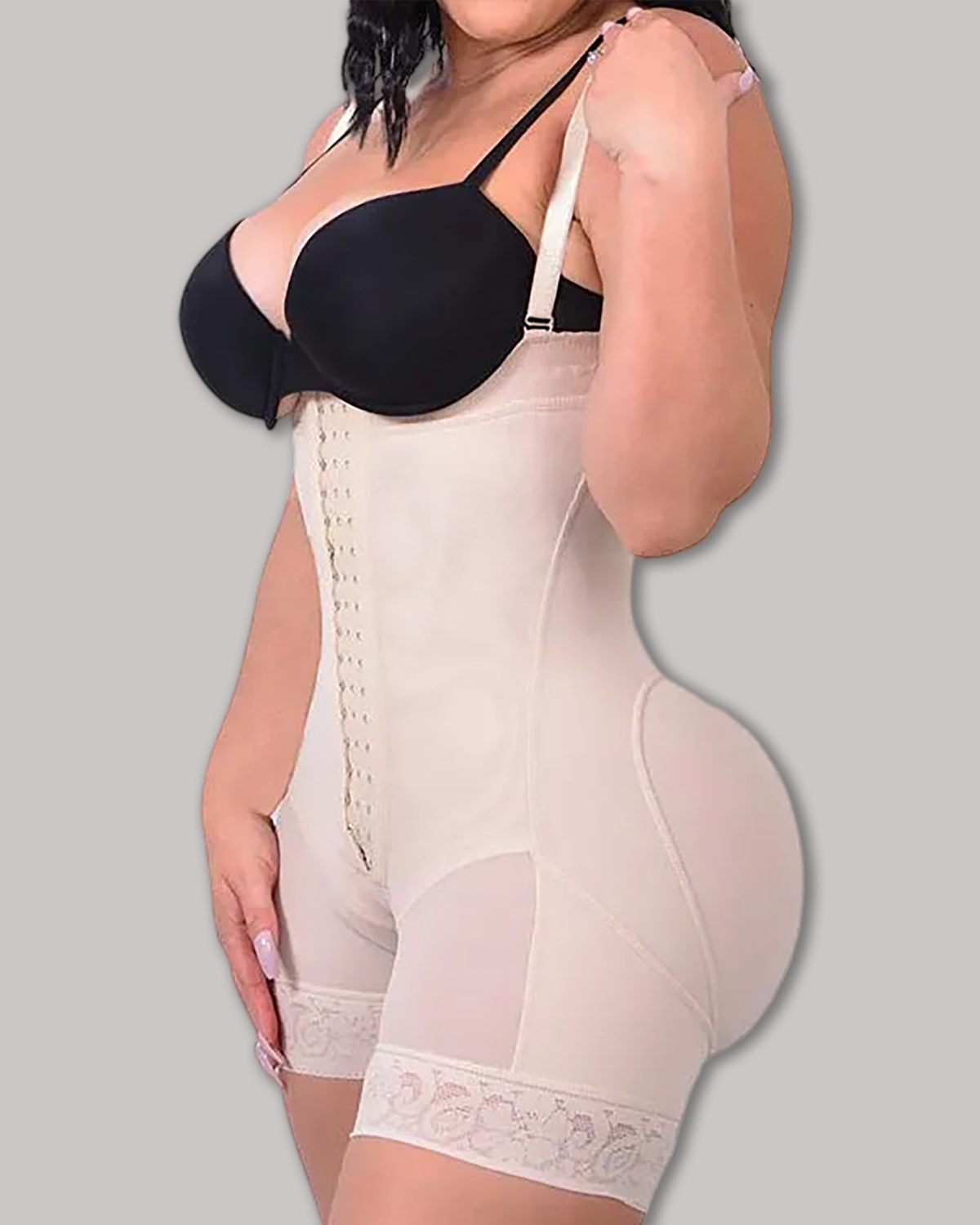 Shapewear for Women Tummy Control Body Shaper Butt Lifter Thigh Slimmer Faja Plus Size with Zipper Crotch
