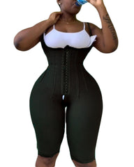 Free Bust Knee Length Compression Garment With Thin Straps Eye n Hook