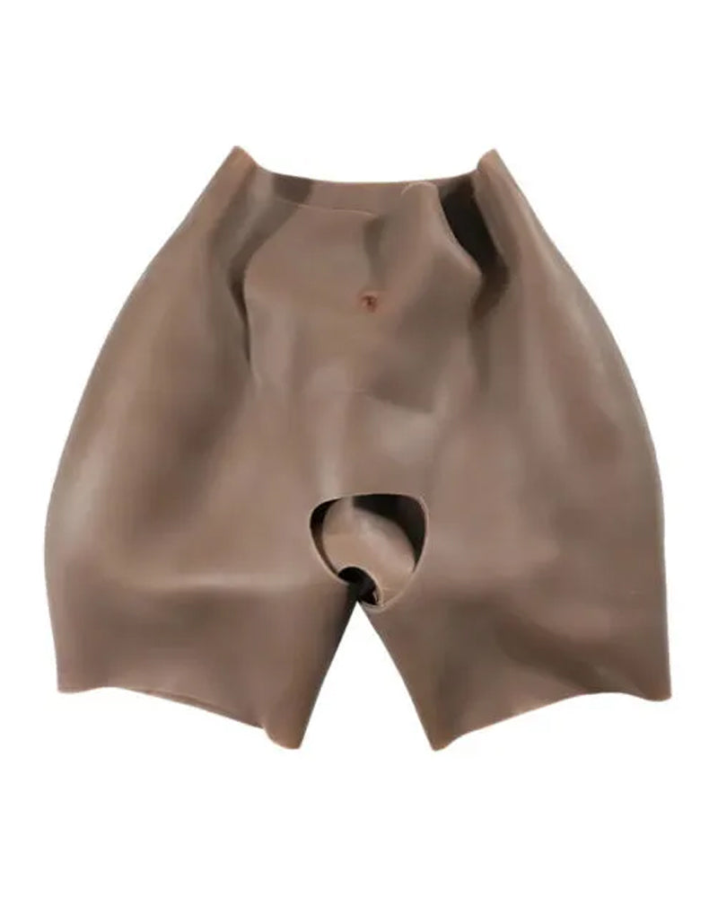 Women's Sexy Silicone Fake Butt Big Hip Enhancer Pads Shapewear Panties Open Crotch Silicone Body Shaper Pants with Three-Year Service Life