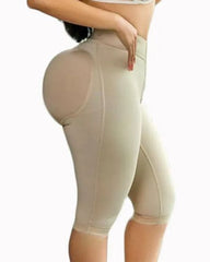 Women's Hip Shaping Knee-length High Waist Shorts