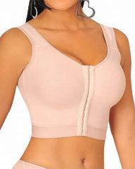Women's Button-Up Sculpting Sleeveless Top