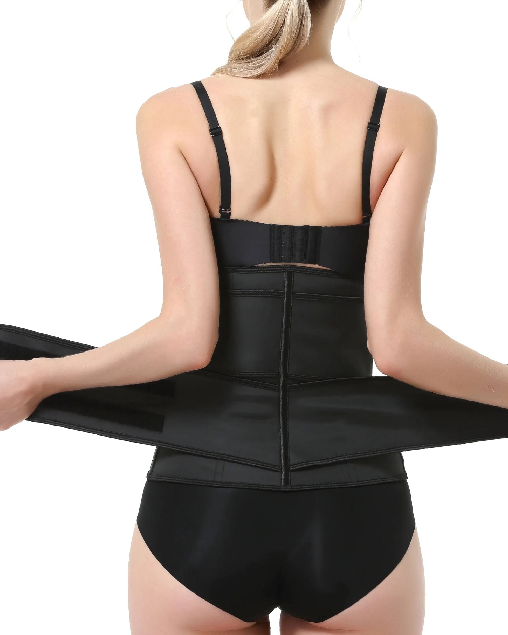 Corset Latex Buckle Waist Corset Belt LATEX Rubber Straps Corset
