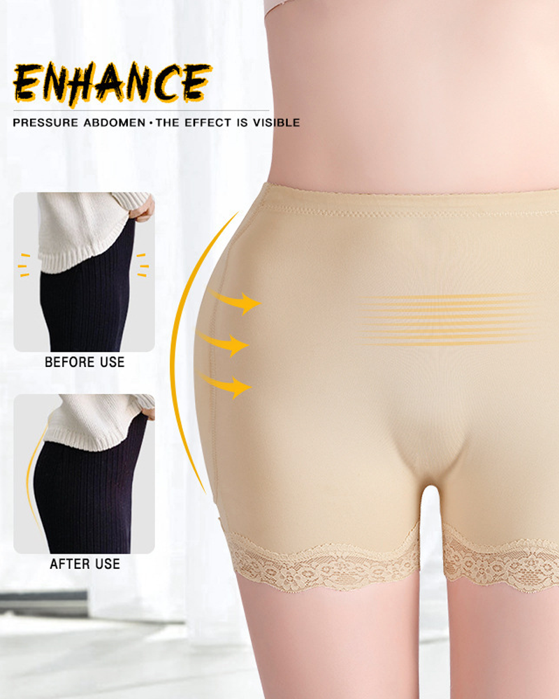 Buttock And Hip Enhancing Shaping Shorts With Padded Inserts