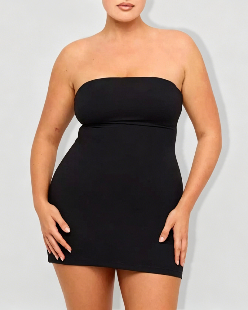 Strapless Built-in Bra Anti-Slip Bodycon Shapewear Dress