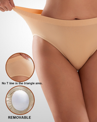 Stretchy Breathable Padded Hip Enhancer Thong Underwear