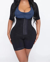 Braless Mid Thigh Stage 2 Faja with Sleeves