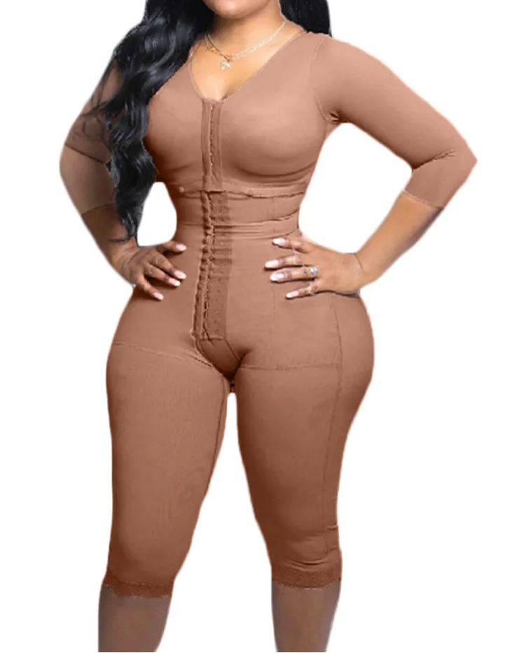 Full Body Support Arm Compression Shrink Your Waist With Built In Bra