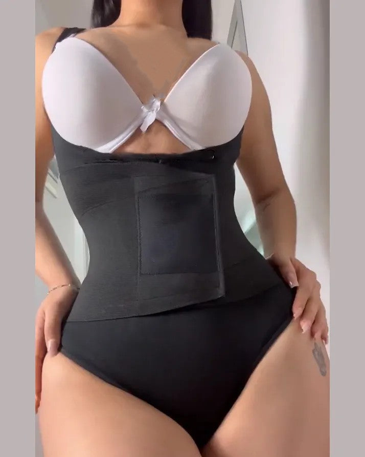 Tummy Control Shapewear Bodysuit with Belt