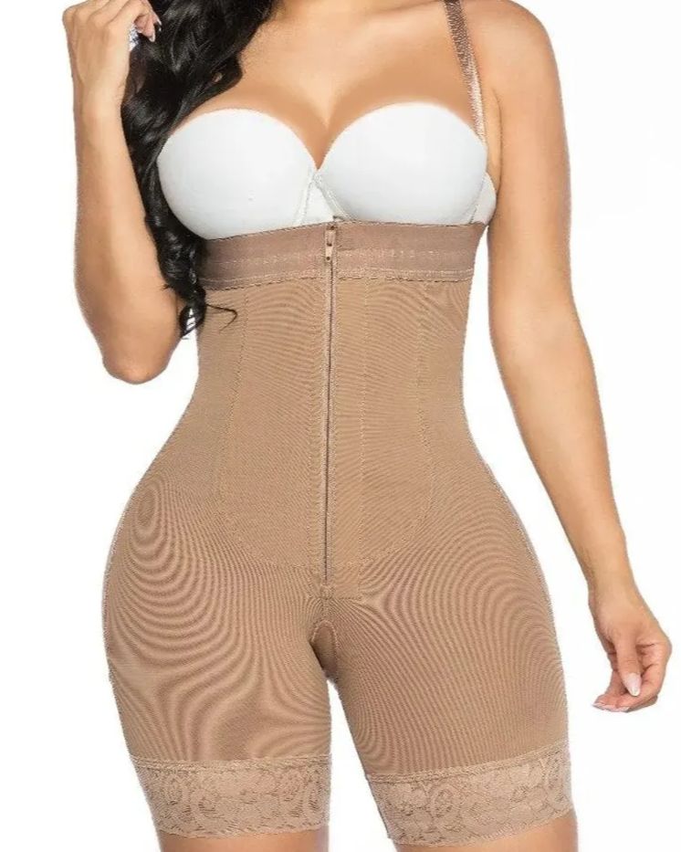 Open Bust Tummy Control Shapewear For Women Postpartum Body Shaper Post Liposuction