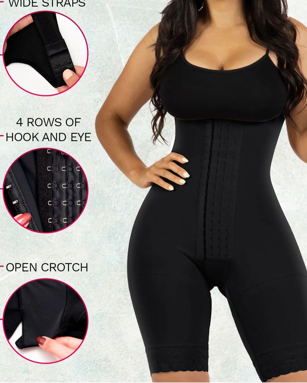 Bum Lift Tummy Control Shapewear Mid Thigh Faja