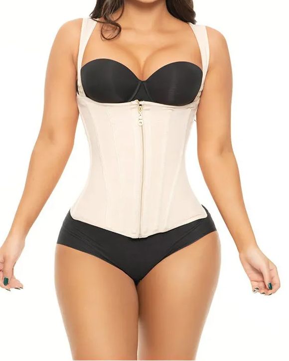 Ultra Waist Girdle With 13 Wheels With Brooches And Closure, Creates Hourglass Silhouette